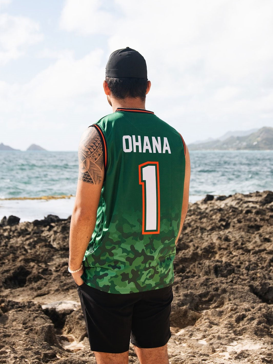 HIC OHANA JERSEY TANK - GREEN