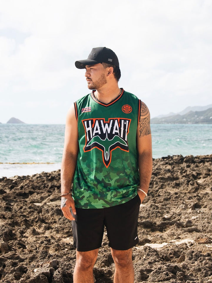 HIC OHANA JERSEY TANK - GREEN