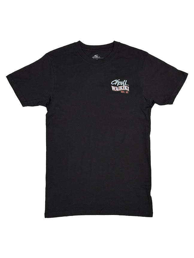 O'NEILL HAWAII WAIKIKI SNACK TIME CLASSIC TEE - BLACK – Hawaiian