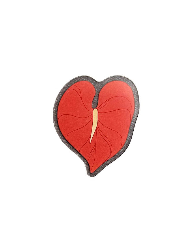 waxy red anthurium HIC MAGNET