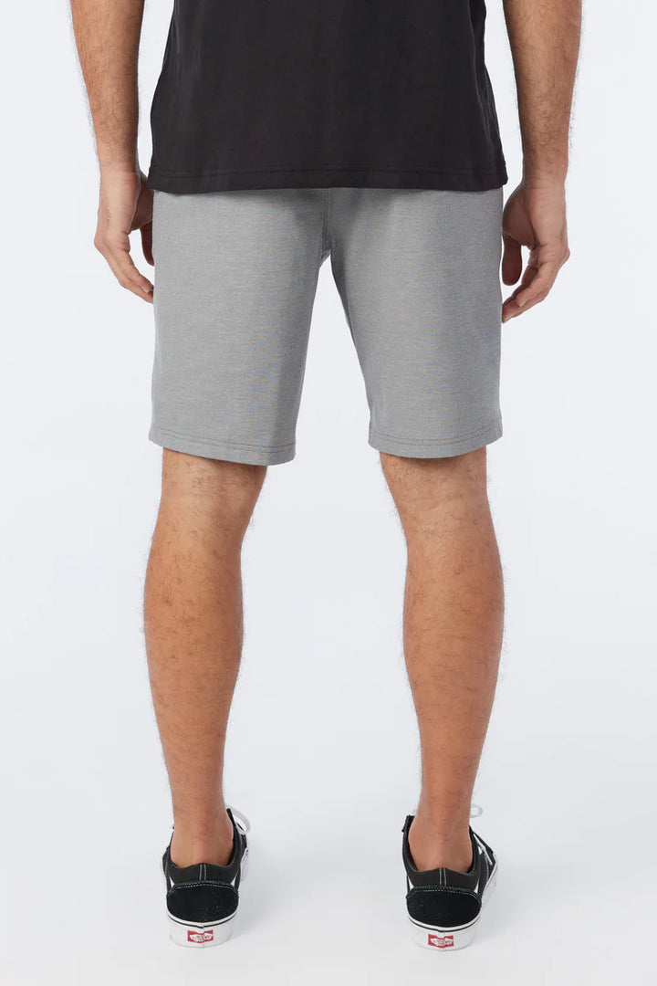 O'NEILL RESERVE LIGHT CHECK 19" HYBRID SHORTS - GRAPHITE