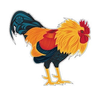 HIC HAWAII STATE ROOSTER DECAL