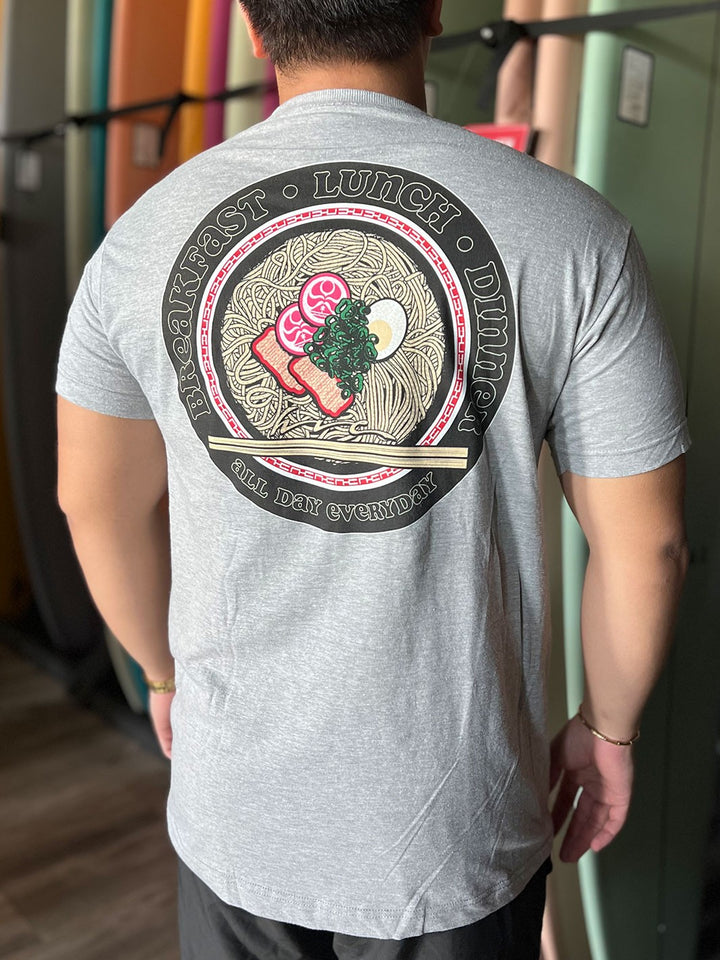 HIC SAIMIN ALL DAY 2.0 BIG BRADDAH TEE - HEATHER GRAY