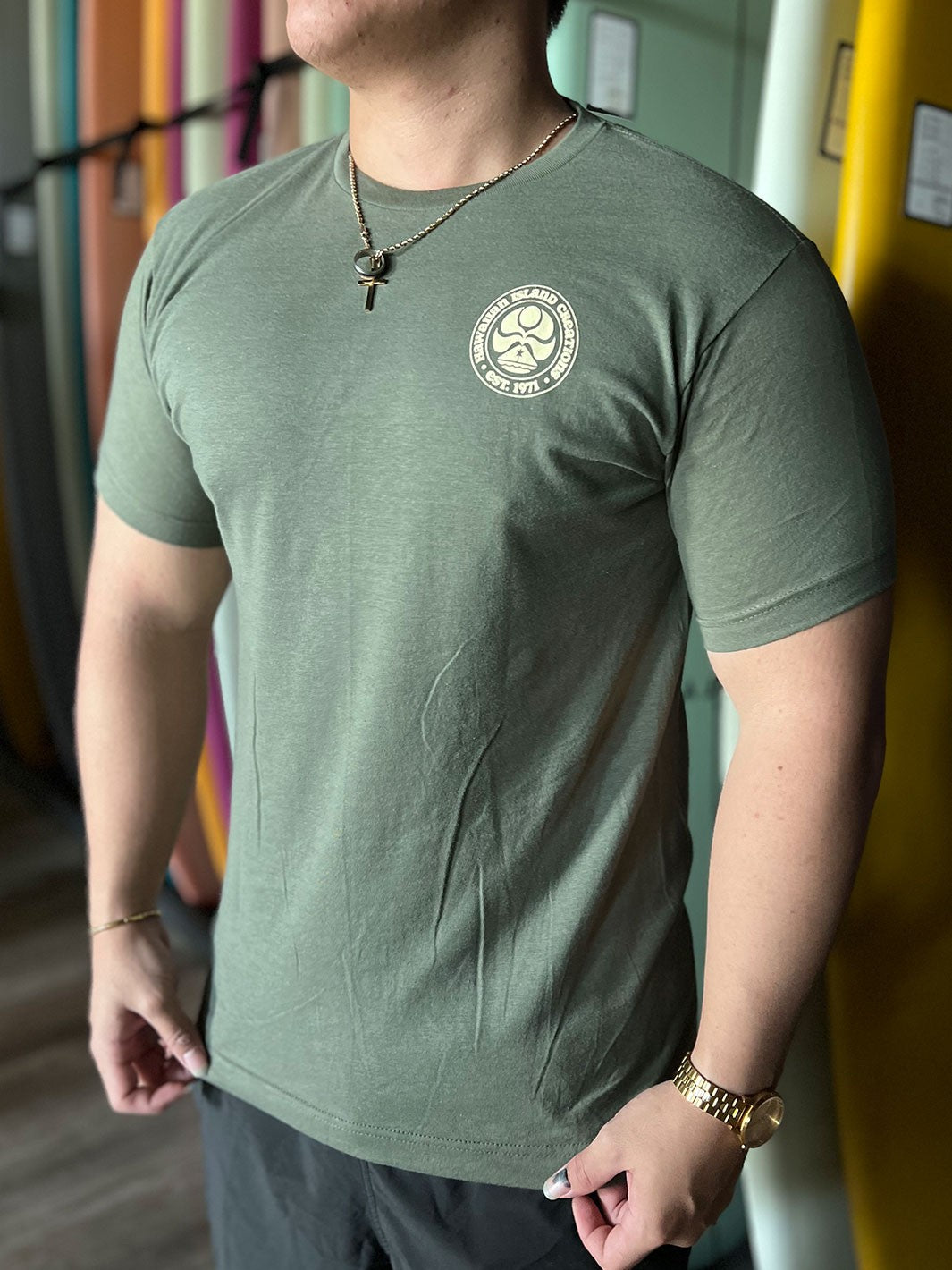 HIC SAIMIN ALL DAY 2.0 TEE - MILITARY GREEN