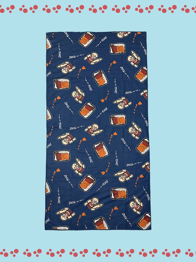 HIC X ZIPPY'S MOKI MAN TOWEL - NAVY