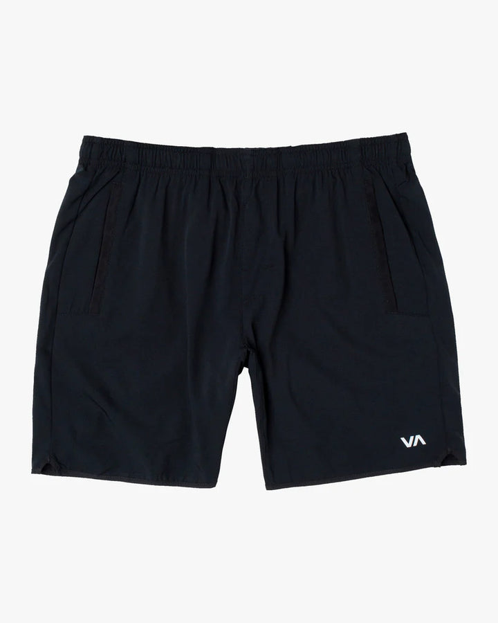 RVCA YOGGER STRETCH 17" SHORT - BLACK