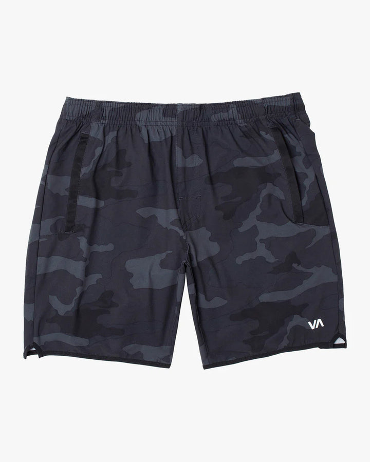 RVCA YOGGER STRETCH 17" SHORT - BLACK CAMO