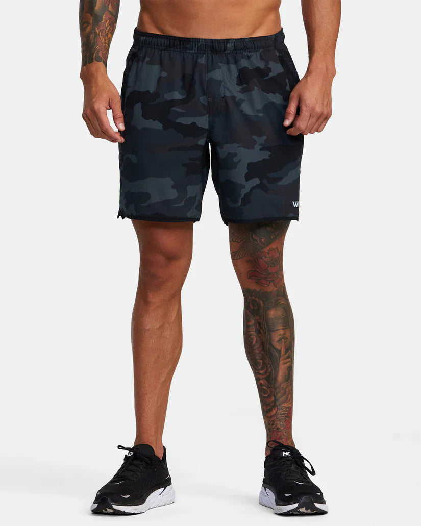 RVCA YOGGER STRETCH 17" SHORT - BLACK CAMO