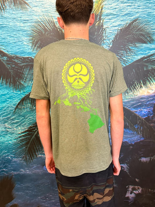 HIC WEB ROOTS TEE - GREEN