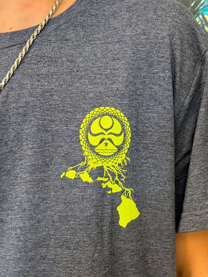 HIC WEB ROOTS TEE - HEATHER NAVY