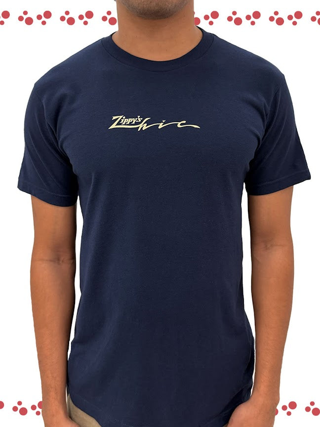 HIC ZIPPY'S COLLAB  BIG BRADDAH TEE - NAVY